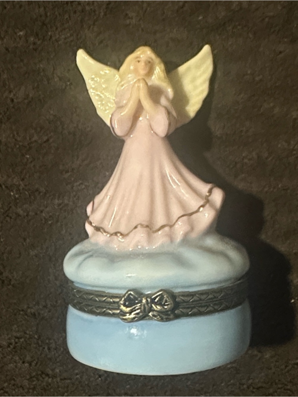Porcelain Angel Trinket Box